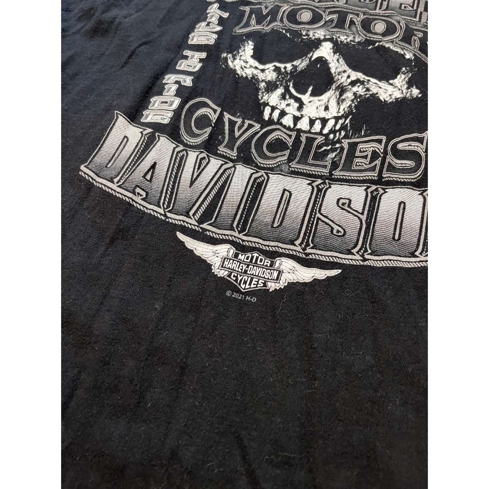 Harley Davidson T-Shirt Men 2XL Black Biker Skull Colboch Morristown TN - Picture 3 of 7